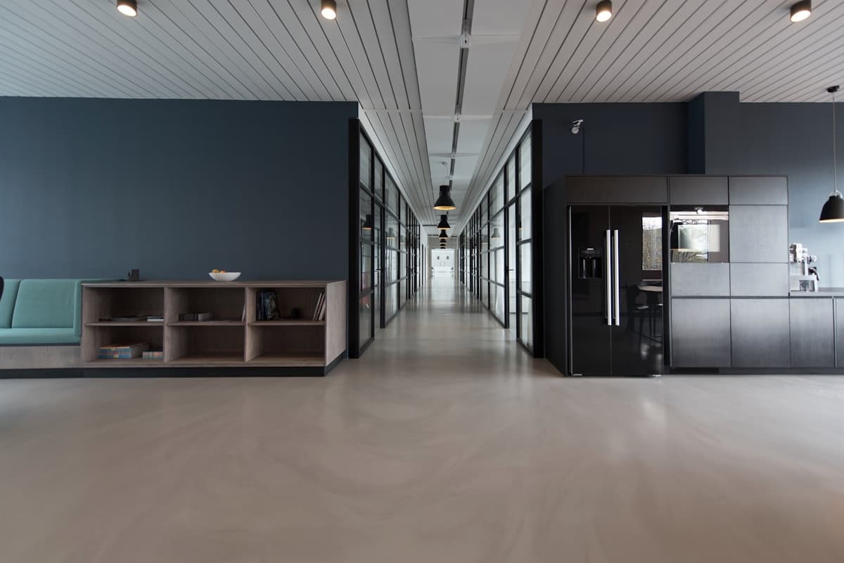 A modern, calm business office