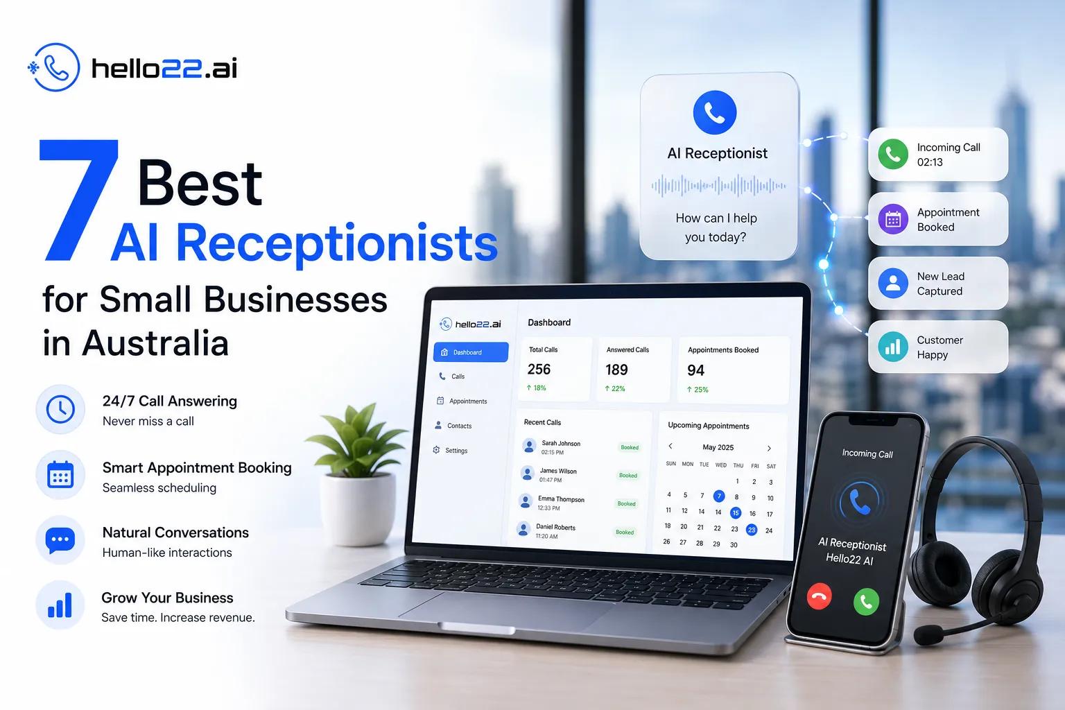 7 best AI receptionist solutions for small businesses in Australia compared by features and pricing