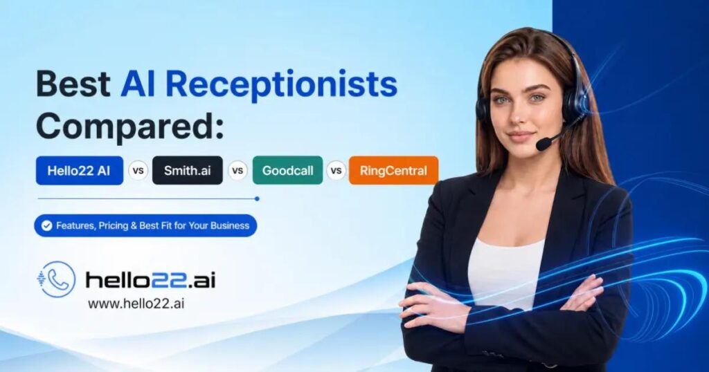 Best AI Receptionists Compared: Hello22 AI vs Smith.ai vs Goodcall vs RingCentral