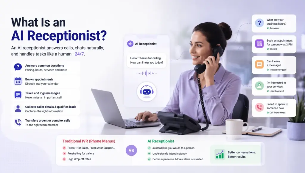 What Is an AI Receptionist?Â