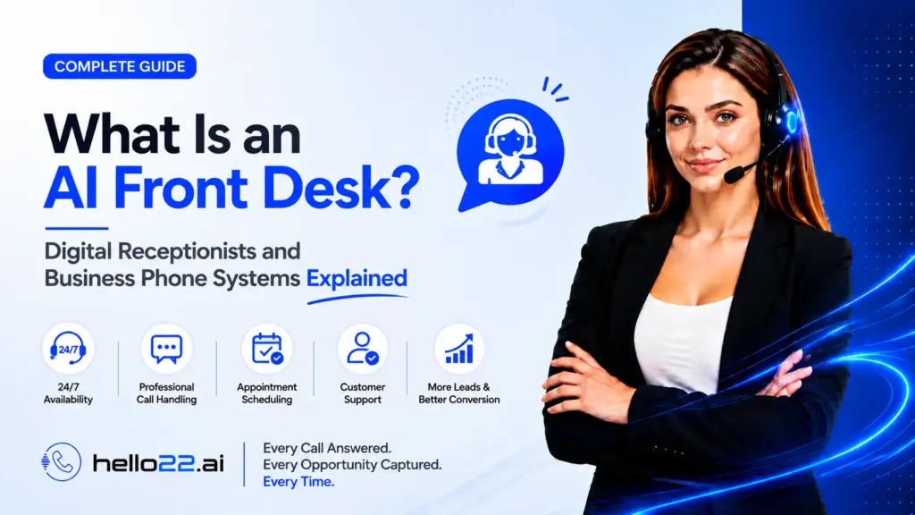 AI front desk digital receptionist for business phone systems