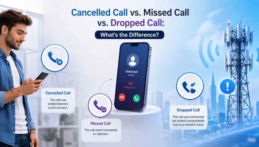 Cancelled Call vs. Missed Call vs. Dropped Call: What’s the Difference? 
