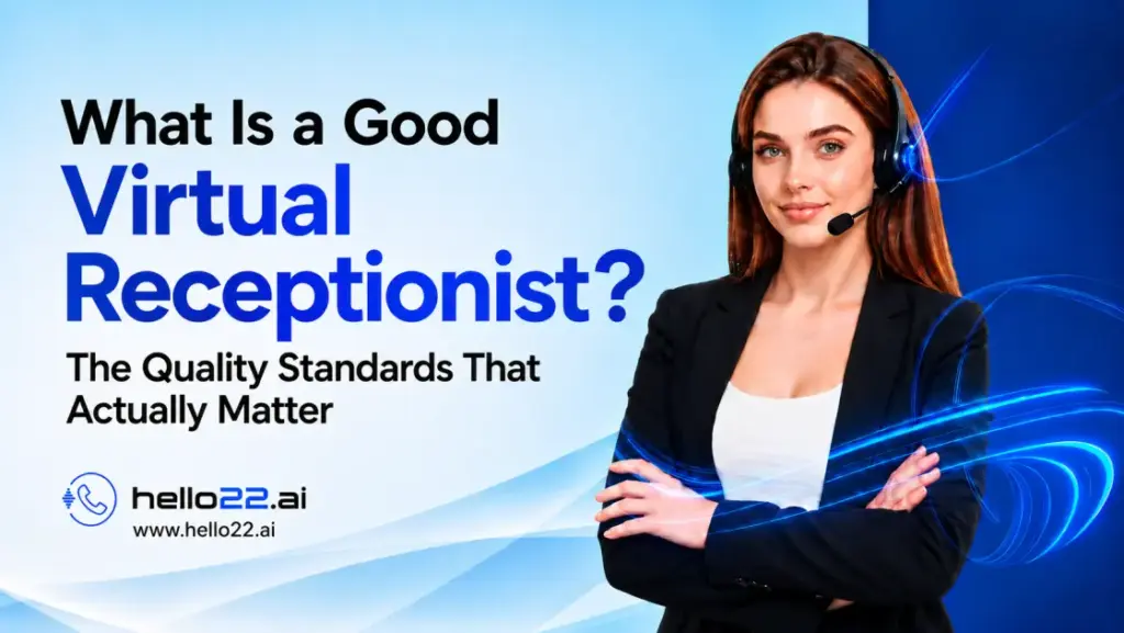 Good virtual receptionist showing key quality standards for professional customer service