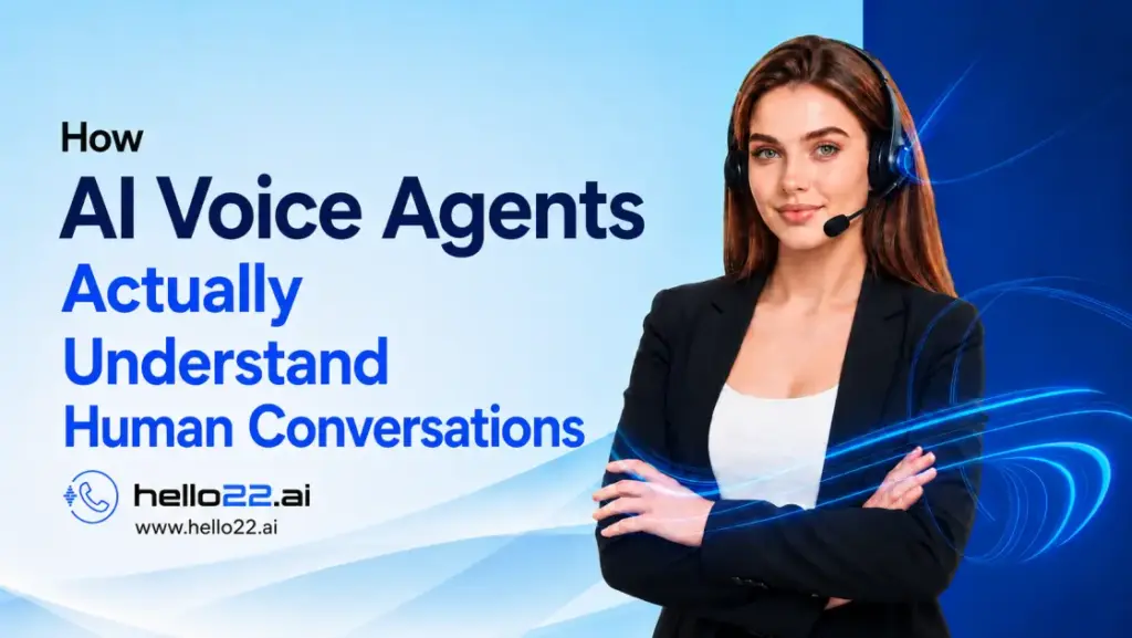 AI voice agent understanding and processing human conversations