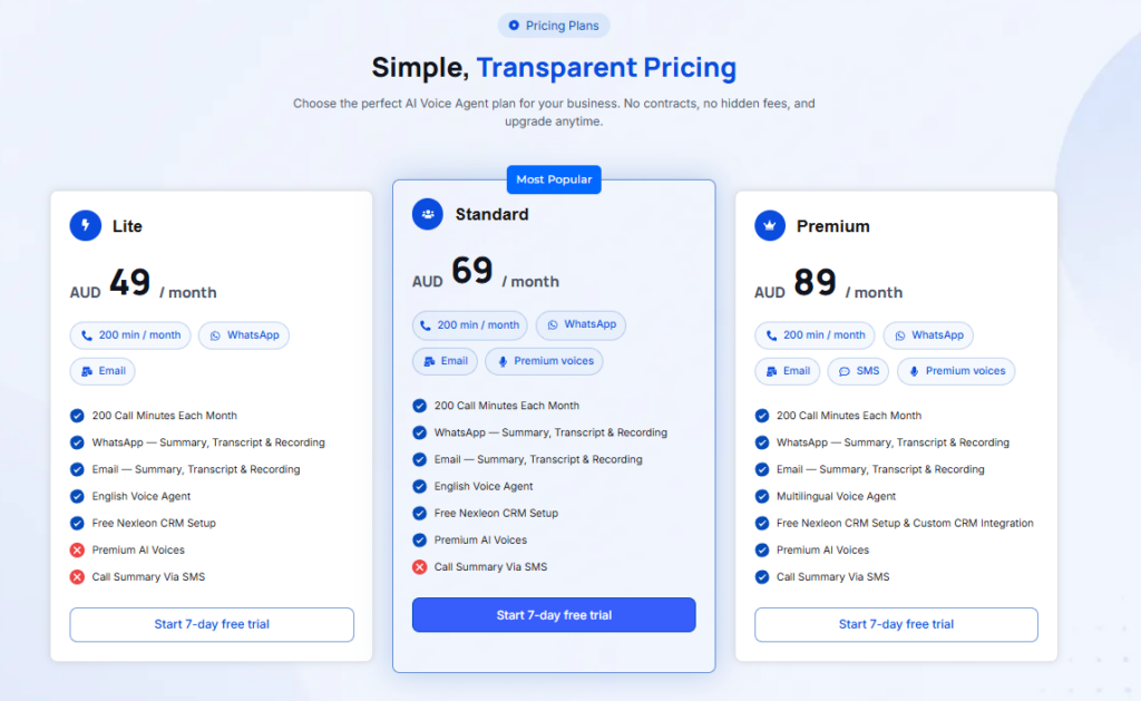 Hello22 AI Simple, Transparent Pricing
