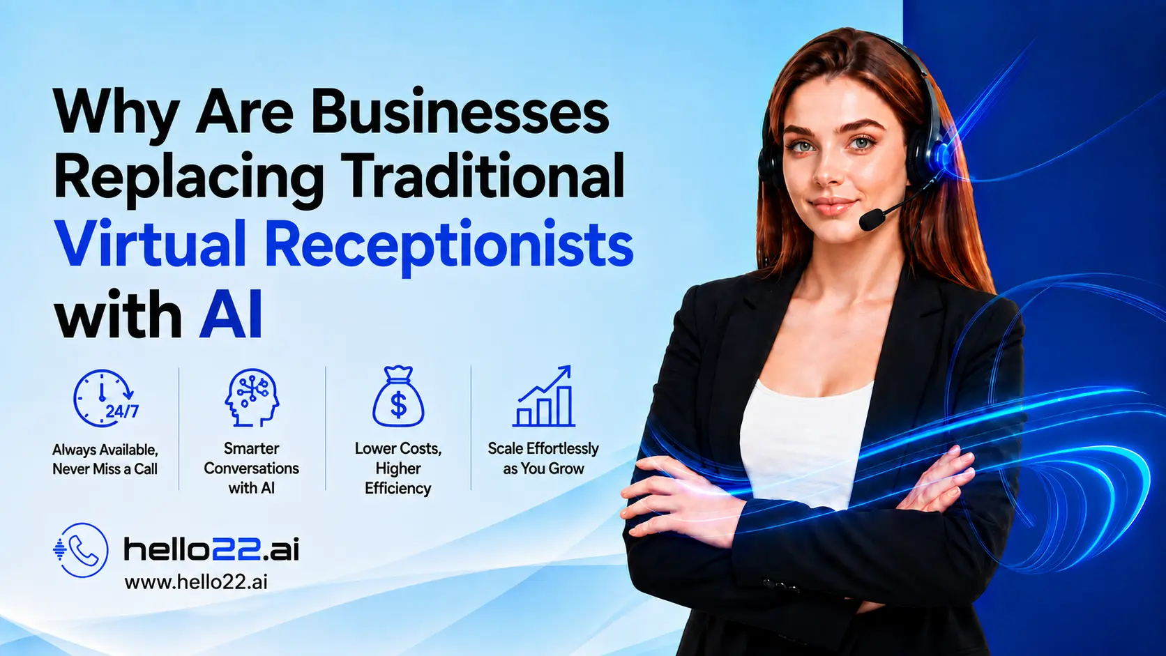Businesses replacing traditional virtual receptionists with AI