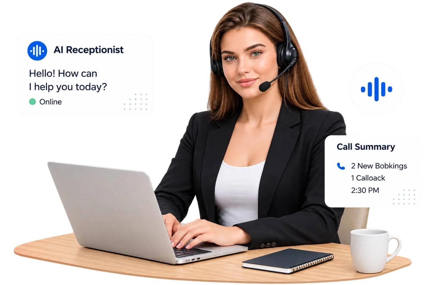 AI receptionist-call summary