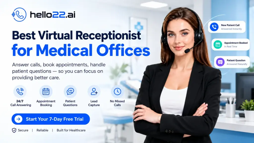 Best virtual receptionist for medical offices and healthcare practices