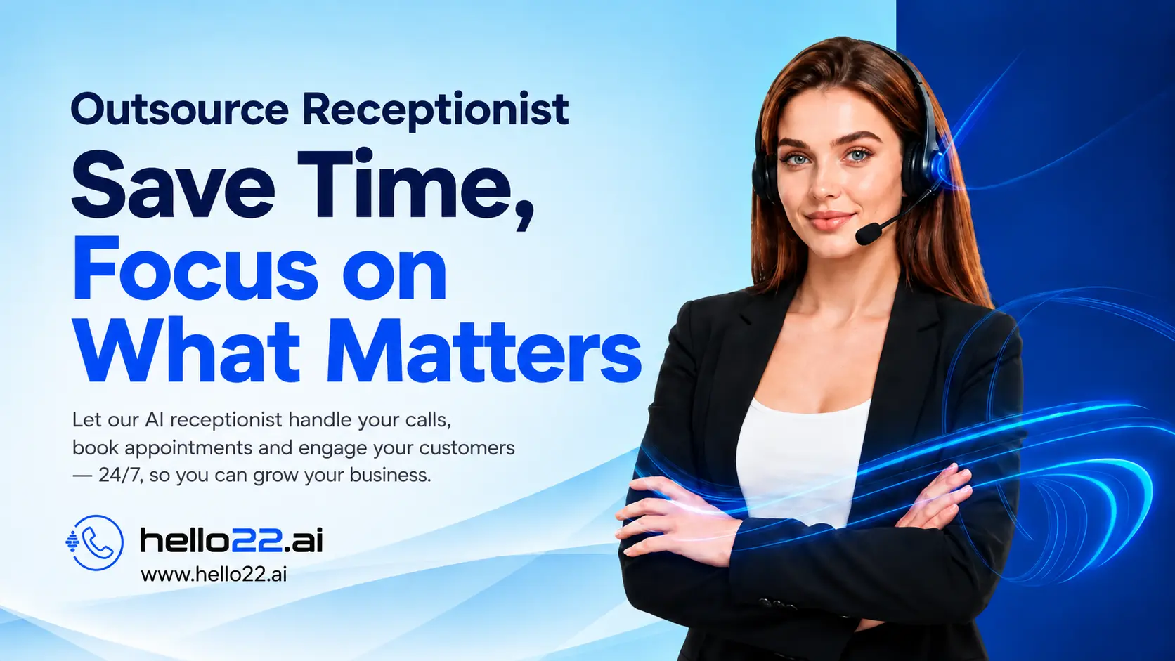 Outsource receptionist guide showing how businesses can outsource front desk and receptionist services