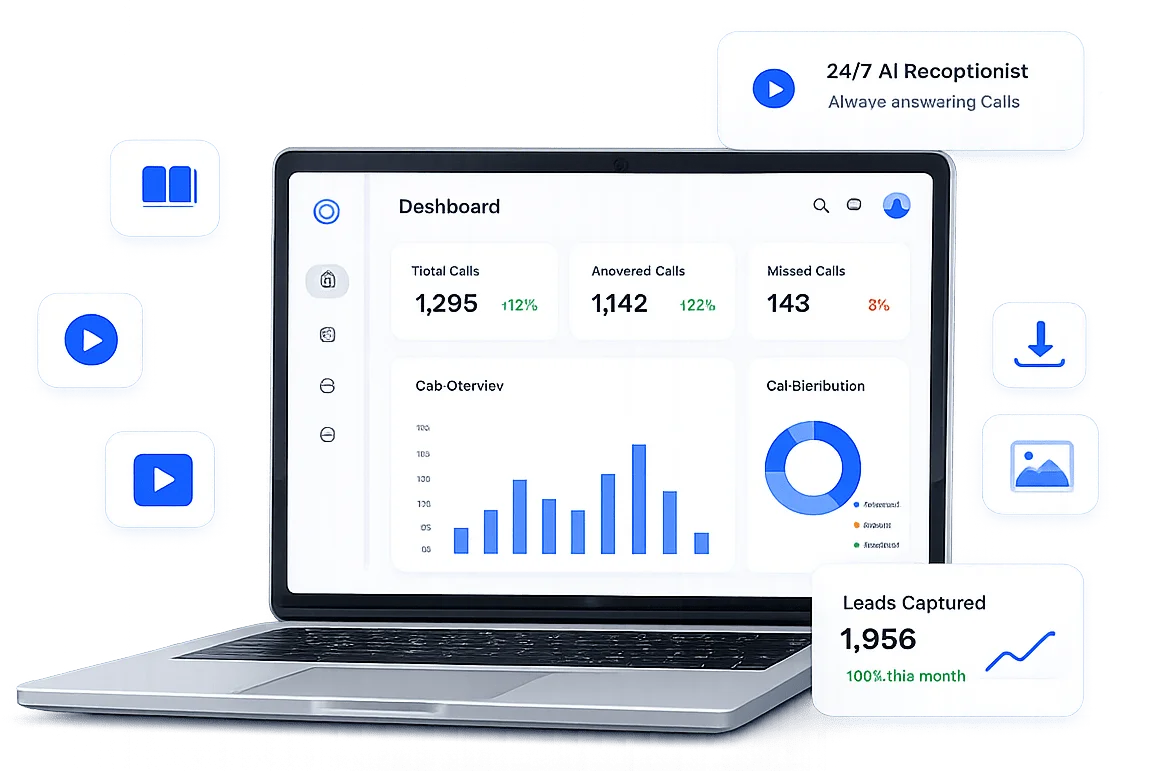 Automated AI receptionist for customer service